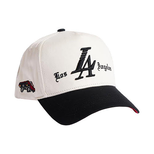 REFERENCE LA VIDA SNAPBACK CAP CREAM BLACK