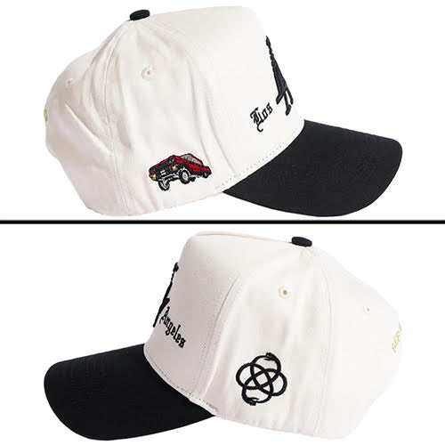 REFERENCE LA VIDA SNAPBACK CAP CREAM BLACK