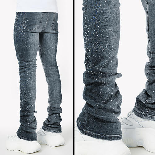 GUAPI ACID BLUE STARRY SKY DENIM