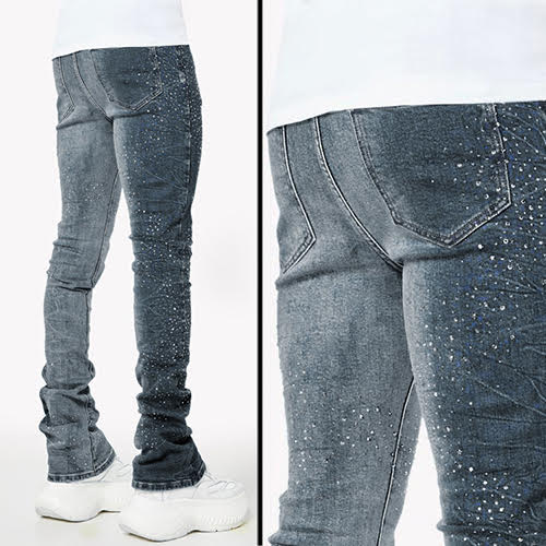 GUAPI ACID BLUE STARRY SKY DENIM