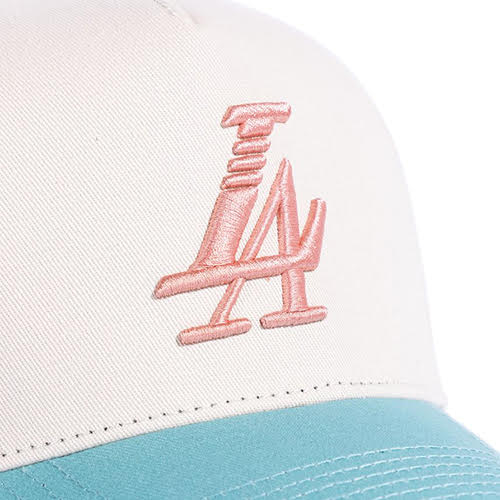 REFERENCE PARADISE LA SNAPBACK CAP CREAM TEAL PINK