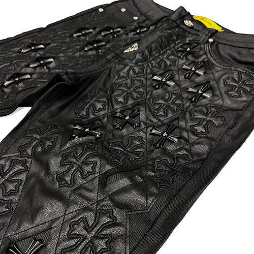 GUAPI ALL BLACK RELIC WAXED DENIM
