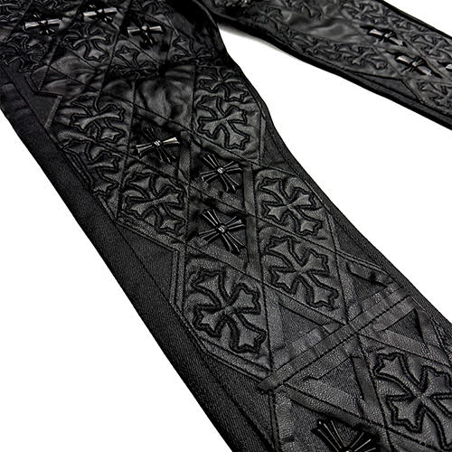 GUAPI ALL BLACK RELIC WAXED DENIM