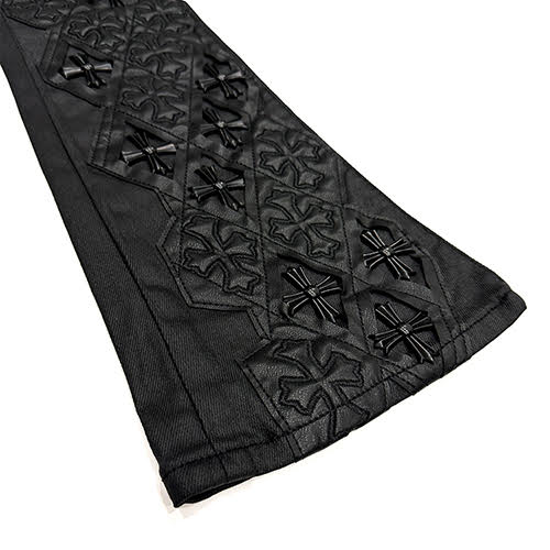 GUAPI ALL BLACK RELIC WAXED DENIM
