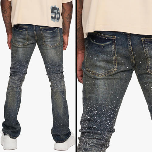 VALABASAS PARREL STACKED FLARE JEAN DIRTY VINTAGE