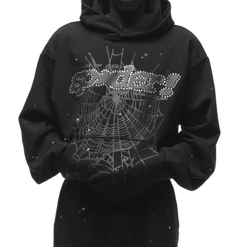 SP5DER RHINESTONE PUNK V2 HOODIE