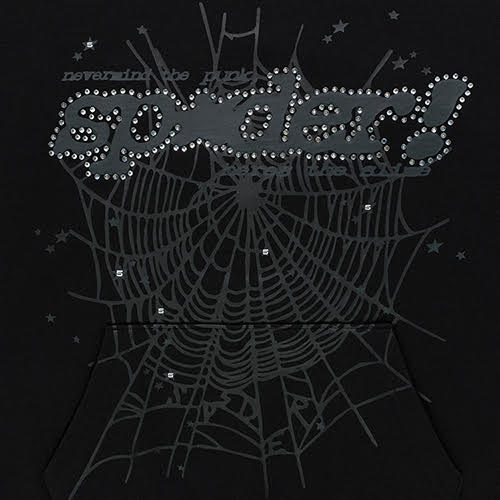 SP5DER RHINESTONE PUNK V2 HOODIE