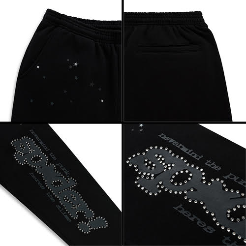 SP5DER RHINESTONE PUNK V2 SWEATPANT