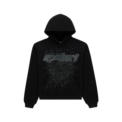 SP5DER RHINESTONE PUNK V2 HOODIE