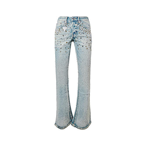 VALABASAS PARREL STACKED FLARE JEAN LIGHT BLUE