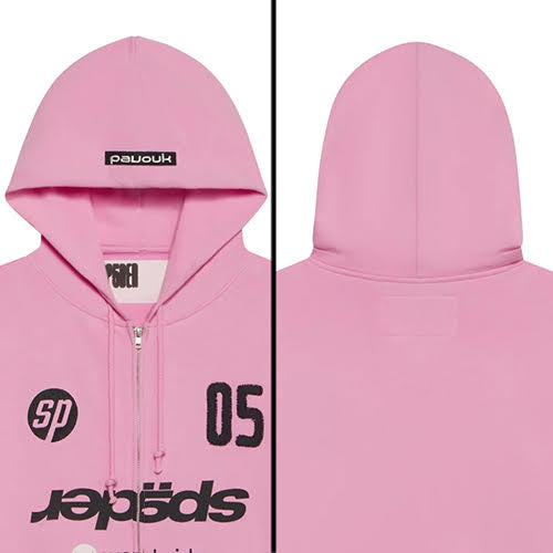 SP5DER GLOBAL WEB ZIP HOODIE