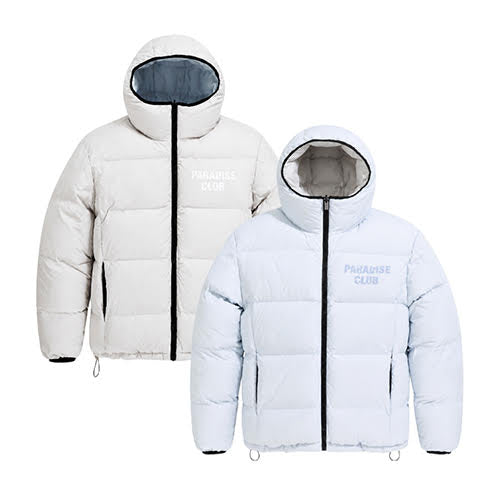 JORDAN CRAIG SEE YOU IN PARADISE DIVINE REVERSIBLE PUFFER JACKET LIGHT BLUE