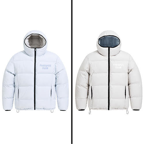 JORDAN CRAIG SEE YOU IN PARADISE DIVINE REVERSIBLE PUFFER JACKET LIGHT BLUE