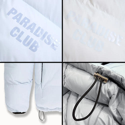 JORDAN CRAIG SEE YOU IN PARADISE DIVINE REVERSIBLE PUFFER JACKET LIGHT BLUE