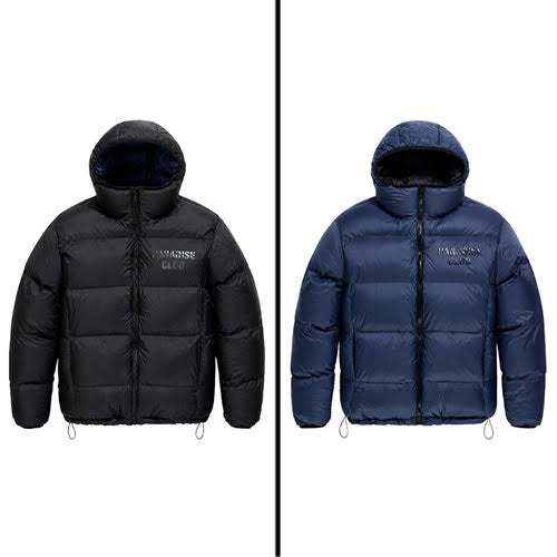 JORDAN CRAIG SEE YOU IN PARADISE DIVINE REVERSIBLE PUFFER JACKET BLACK