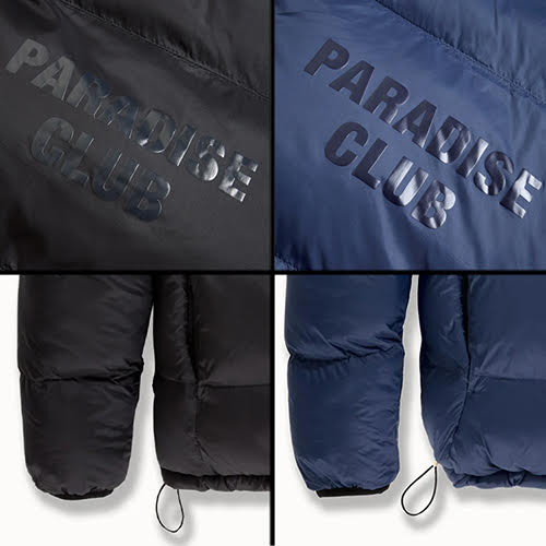 JORDAN CRAIG SEE YOU IN PARADISE DIVINE REVERSIBLE PUFFER JACKET BLACK
