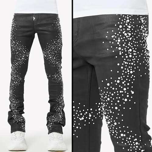 GUAPI OBSIDIAN BLACK PEARLS DENIM