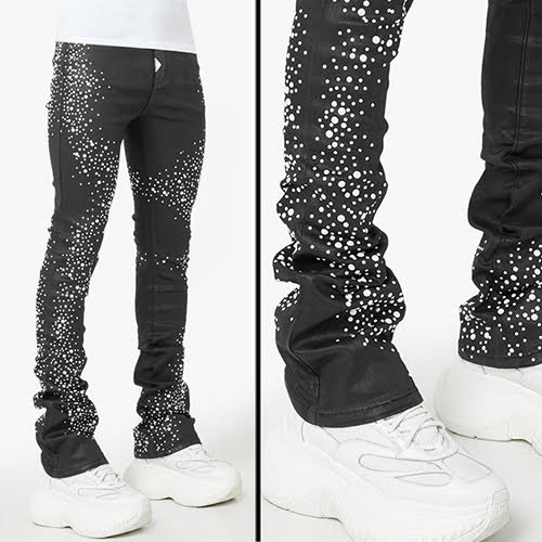 GUAPI OBSIDIAN BLACK PEARLS DENIM