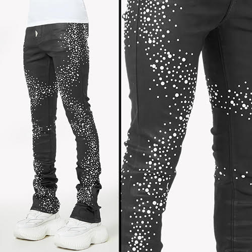 GUAPI OBSIDIAN BLACK PEARLS DENIM