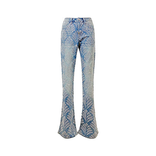GUAPI STEEL BLUE EMBELLISHED DENIM