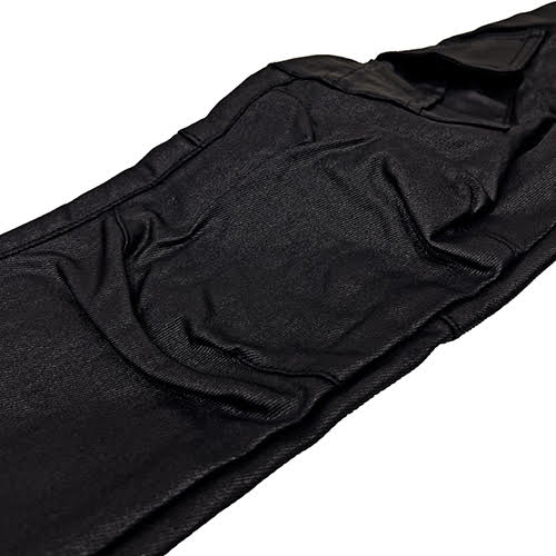 mnml CARGO DRAWCORD PANTS - WAXED BLACK