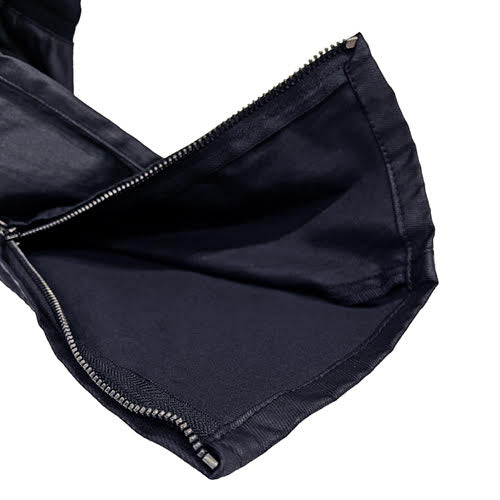 mnml CARGO DRAWCORD PANTS - WAXED BLACK