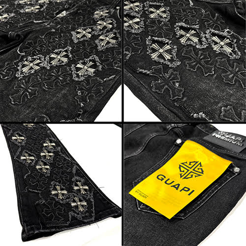 GUAPI OBSIDIAN BLACK RELIC DENIM