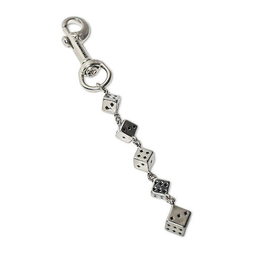 Starchain World SILVER DICE KEYCHAIN - NO STONES