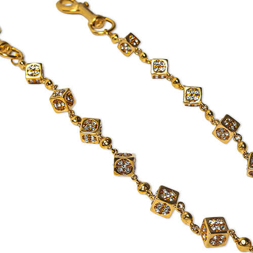 Starchain World GOLD DICE WALLET CHAIN