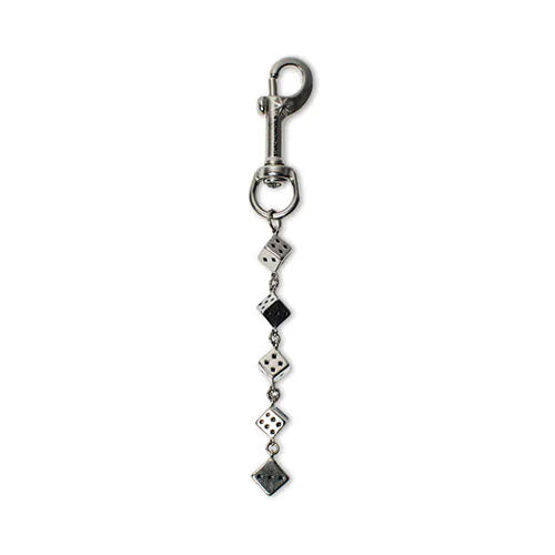 Starchain World SILVER DICE KEYCHAIN - NO STONES
