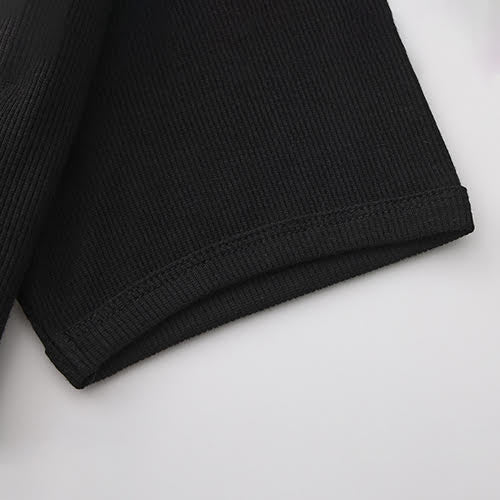 DND4DES THREADED T-SHIRT BLACK