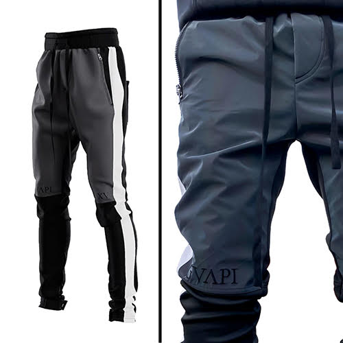 GUAPI RAINBOW REFLECTIVE BIKER TRACK PANTS