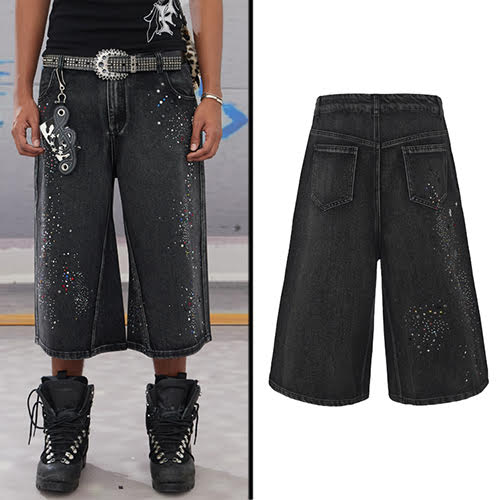 DND4DES DIAMOND DENIM SHORTS