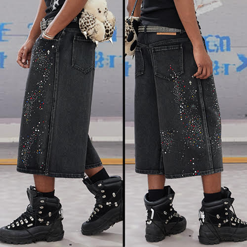 DND4DES DIAMOND DENIM SHORTS