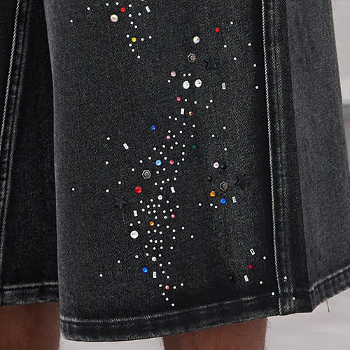 DND4DES DIAMOND DENIM SHORTS