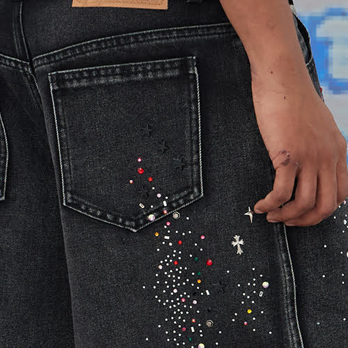 DND4DES DIAMOND DENIM SHORTS