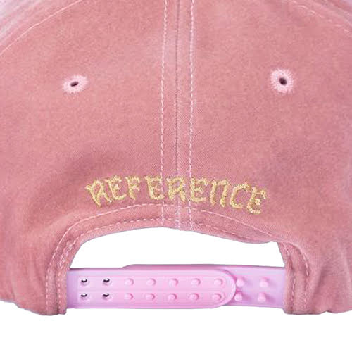 REFERENCE PARADISE LA CRYSTALS SNAPBACK CAP PINK VELOUR