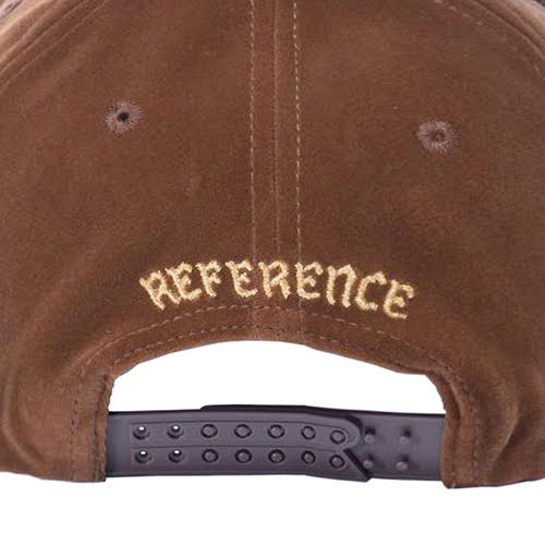 REFERENCE PARADISE LA CRYSTALS SNAPBACK CAP BROWN VELOUR