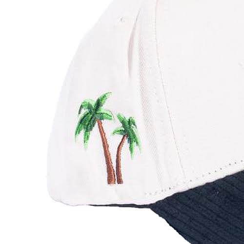 REFERENCE PARADISE LA CRYSTALS SNAPBACK CAP CREAM/BLACK CORDUROY