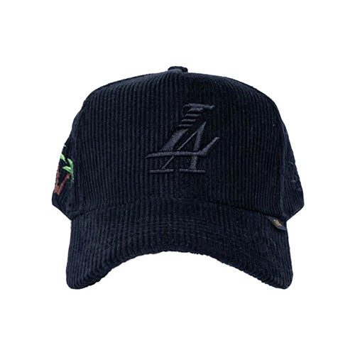 REFERENCE PARADISE LA CORDUROY SNAPBACK CAP BLACK/BLACK