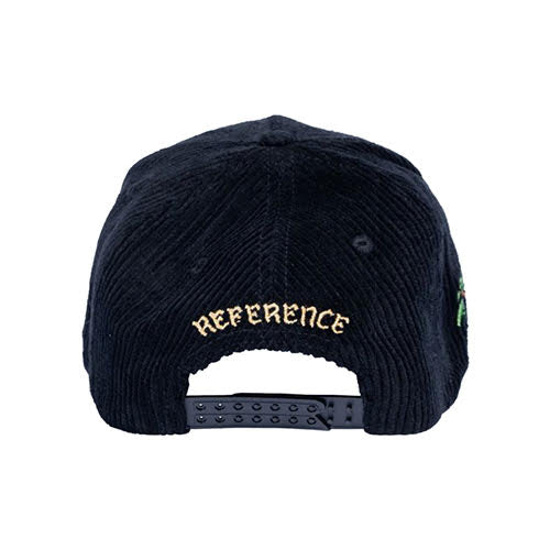 REFERENCE PARADISE LA CORDUROY SNAPBACK CAP BLACK/BLACK