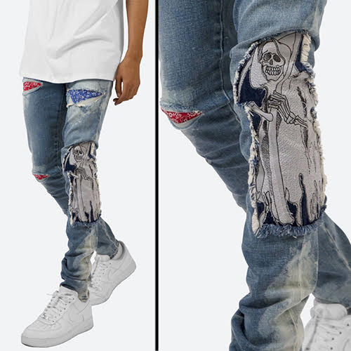 mnml X161 STRETCH SKINNY DENIM - BLUE