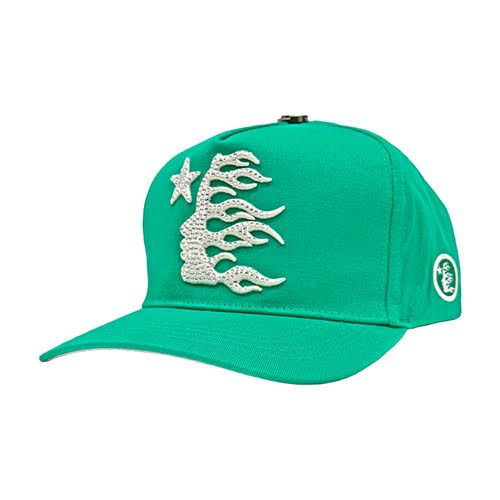 HELLSTAR RHINESTONE SNAPBACK GREEN
