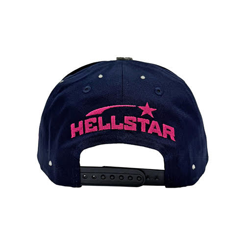 HELLSTAR RHINESTONE SNAPBACK NAVY