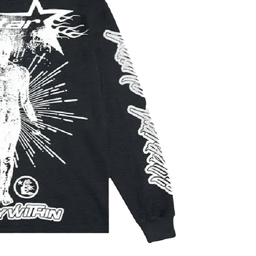 HELLSTAR INNED STAR LONGSLEEVE BLACK