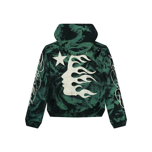 HELLSTAR MARBLE GREEN HOODIE