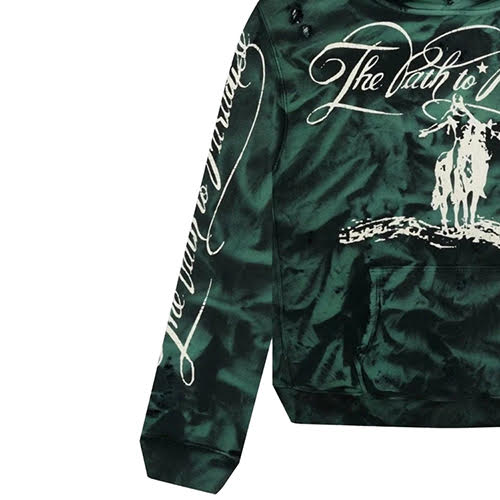 HELLSTAR MARBLE GREEN HOODIE