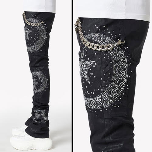 GUAPI WAXED CALLIGRAPHY DENIM