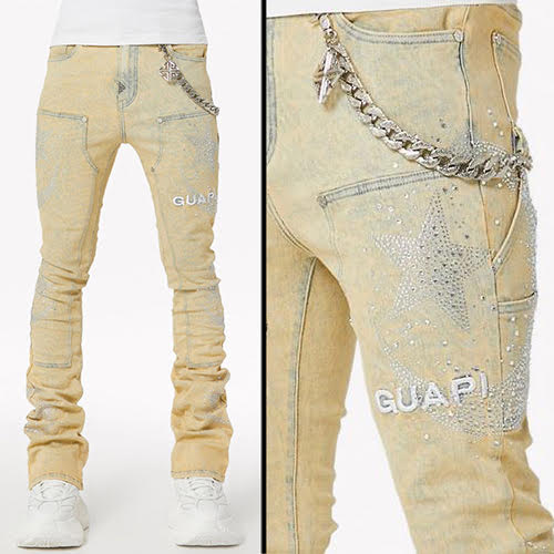 GUAPI VINTAGE CALLIGRAPHY DENIM