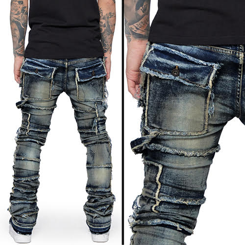 VALABASAS JEANS STACKED PHOENIX 2.0 DARK VINTAGE WASH